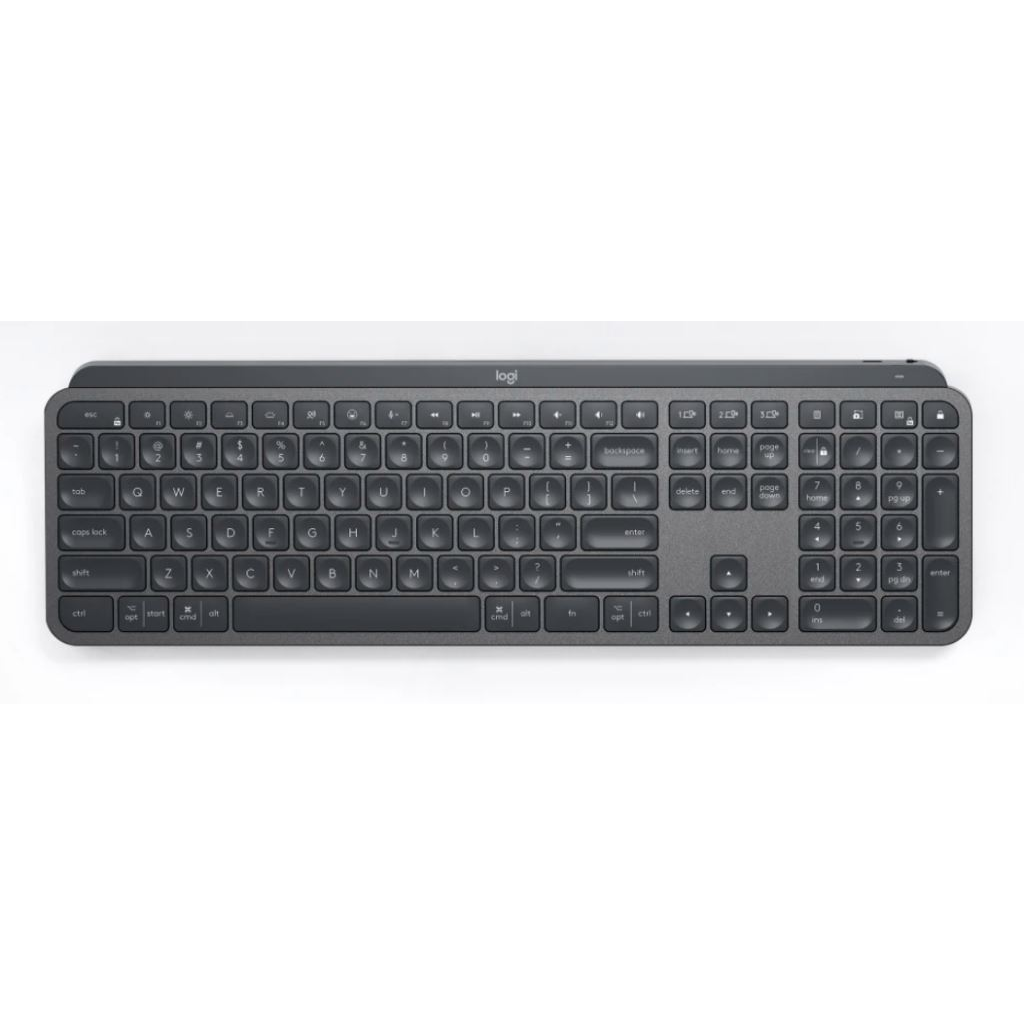 Logitech MX Keys US billentyűzet üzleti használatra grafitszürke (920-010251)