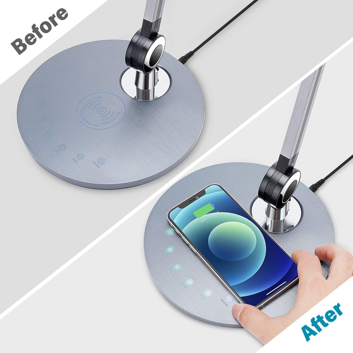 LED Professional Desk Lamp With Wireless Charging Pad
