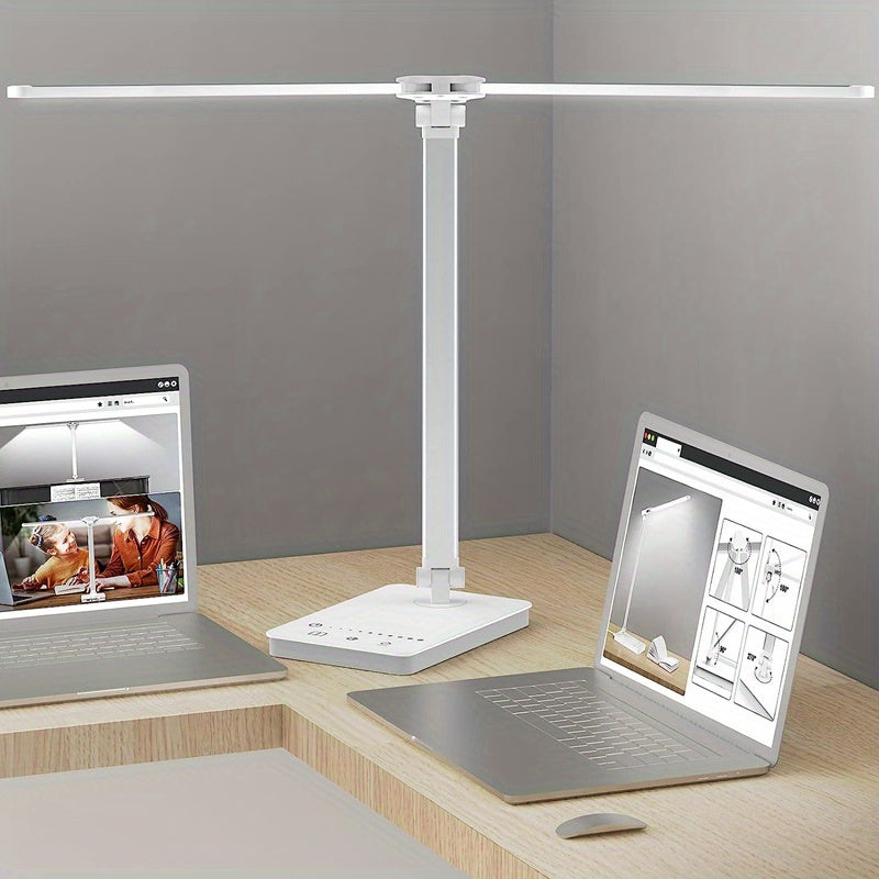 NNETM Double Head LED Desk Lamp – 50 Modes, Touch Control & Smart Memory