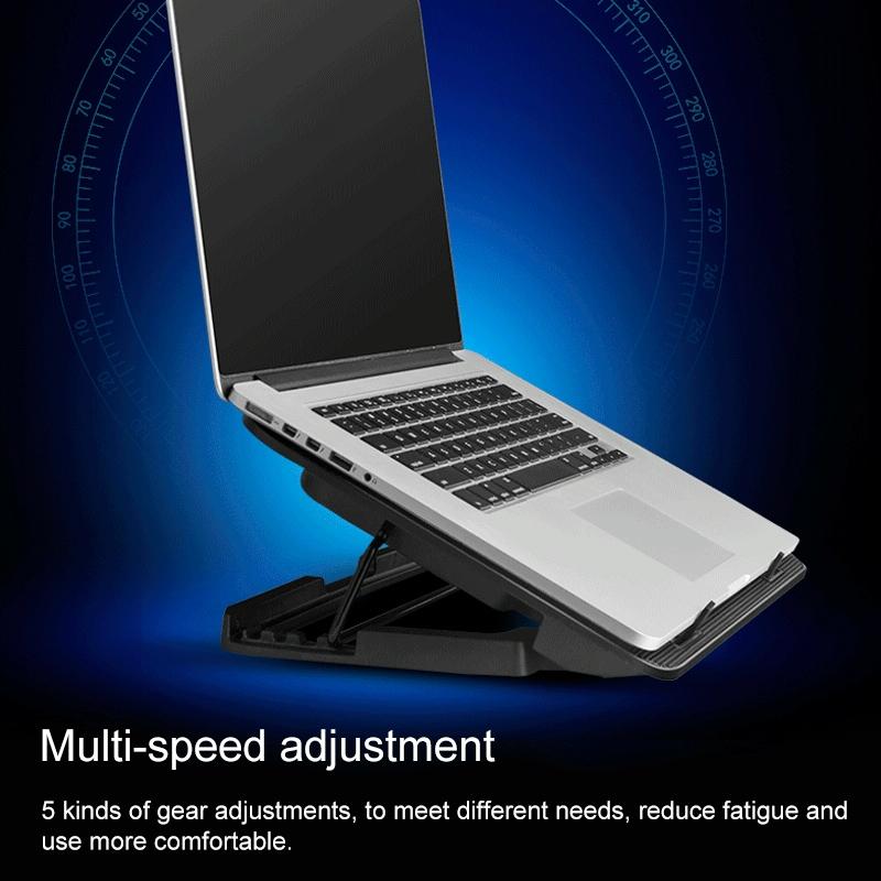 NNEIDS Silent Six-Fan Cooling Rack For Notebook Computers