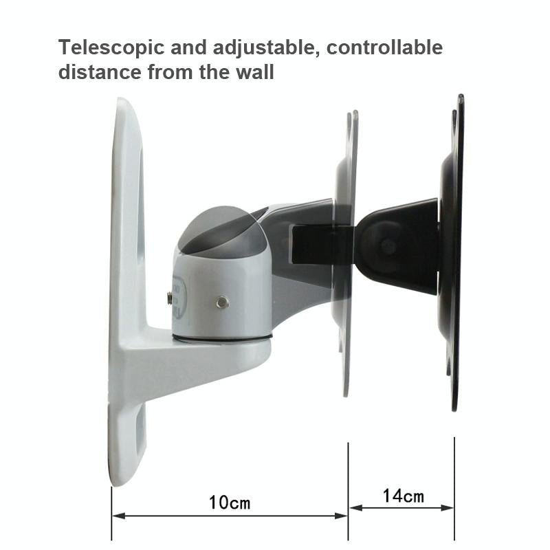 NNEIDS Universal Swivel Wall Mount For Computer Monitors - White