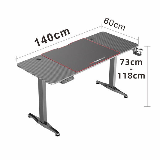 NNEDSZ Gaming Standing Desk Home Office Lift Electric Height Adjustable Sit To Stand Motorized Standing Desk 1460-0