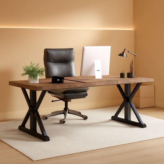 70.8 Inch Executive Desk Large Modern Home Office Desk-0